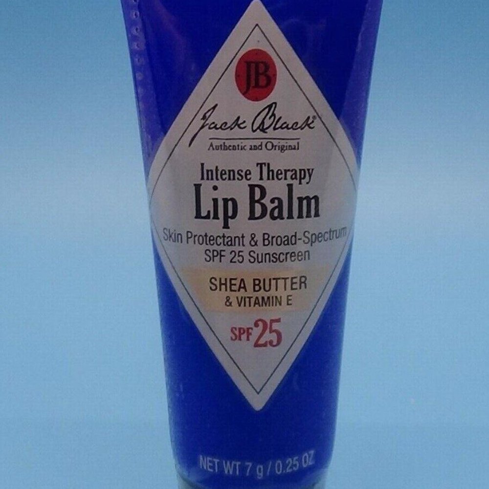 Jack Black Intense Therapy Lip Balm SPF 25 Shea Butter Vitamin E 0.25 OZ, SEALED